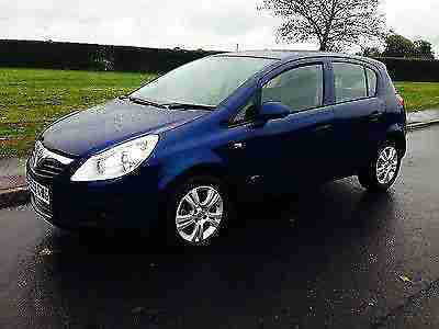 BLUE 2009 VAUXHALL CORSA 1.2 ACTIVE 5 DOOR PETROL MANUAL