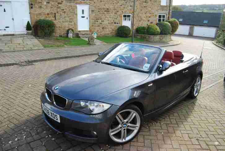 BMW 1 Series 120i M Sport Convertible (Red Leather)