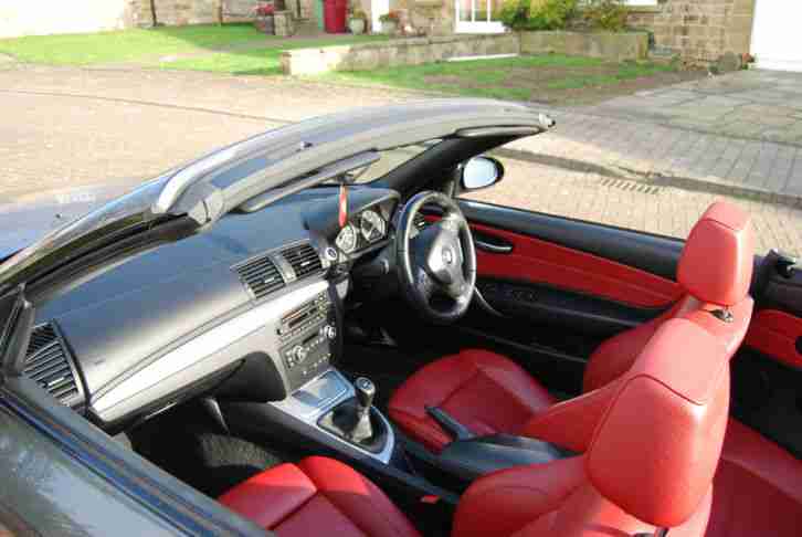 BMW 1 Series 120i M Sport Convertible (Red Leather)