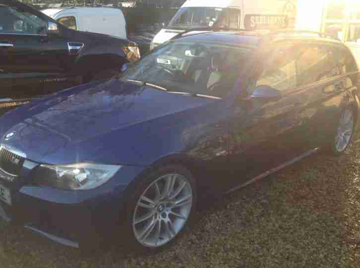 BMW 3 series ,m sport, estate , blue, lovely car some nice extras. 07