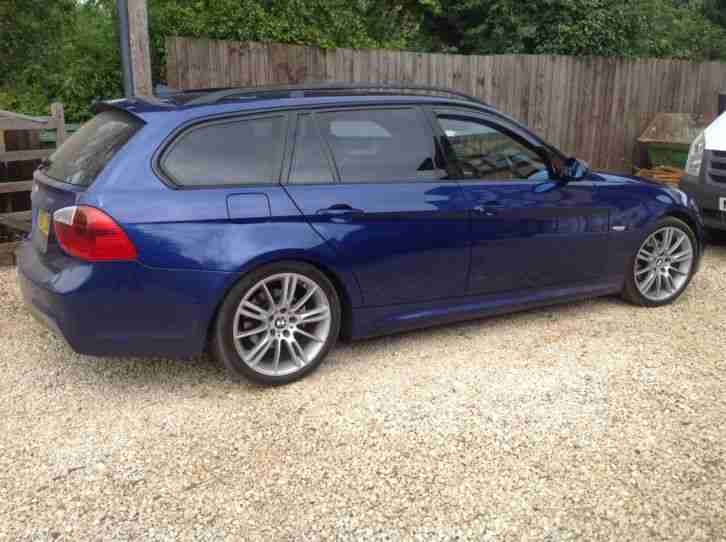 BMW 3 series ,m sport, estate , blue, lovely car some nice extras. 07