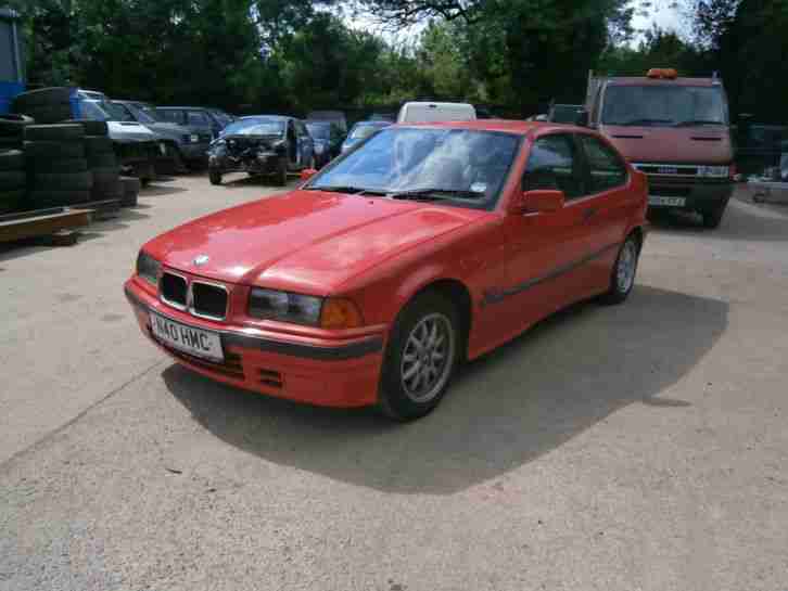 BMW 316I AUTO RED 3 door hatch back tow bar alloys brigh red look cheap car