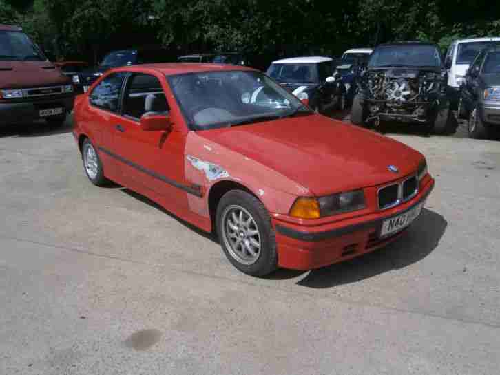 BMW 316I AUTO RED 3 door hatch back tow bar alloys brigh red look cheap car