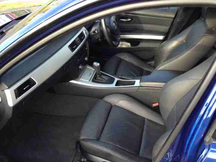 BMW 320D M SPORT 2007 AUTOMATIC, ELECTRIC BLUE, FULL LEATHER, IN IMMACULATE COND