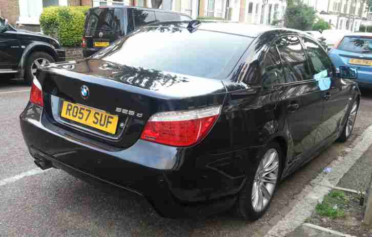 BMW 525D MSPORT 57 REG FULLY LOADED SAT NAV WIDE SCREEN LEATHER PRIVACY GLASS