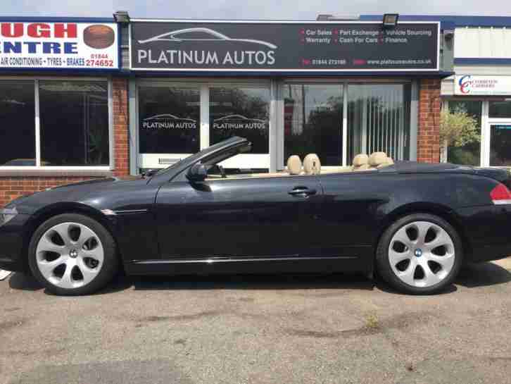 BMW 645Ci Convertable auto Convertable / 2004 / 54 Reg Black with Cream Leather