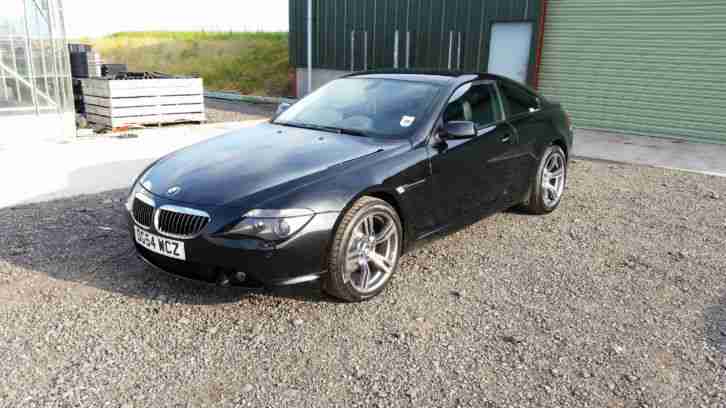 BMW 645ci black. BMW car from United Kingdom