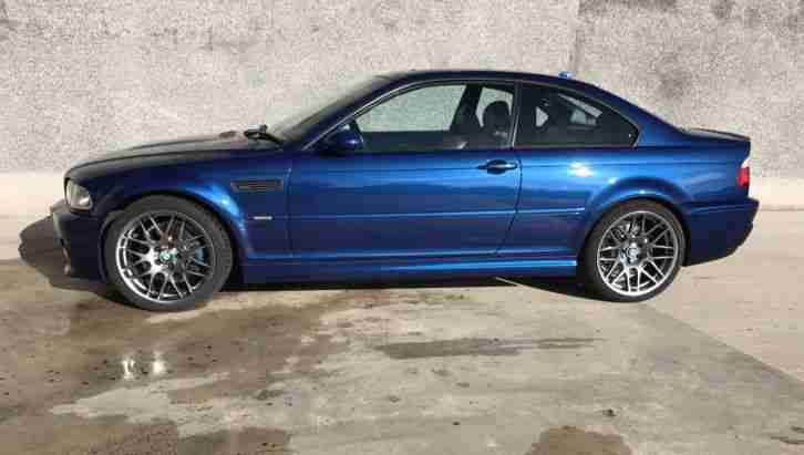 BMW E46 M3 Individual Avus Blue, 71k, FSH, Manual, CSL Shadow Chrome immaculate