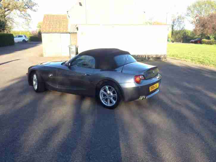 BMW Z4 2.2i SE E85 GREY SILVER CONVERTIBLE LEATHER AIR CON SPORT BUTTON