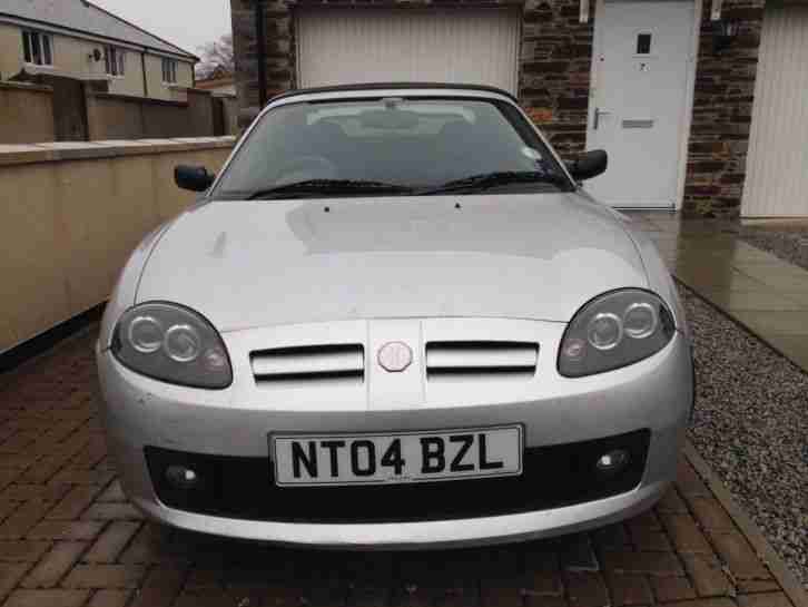 BREAKING Silver MG TF Convertable With Blue Allcantara Seats.