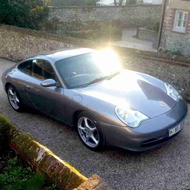 Beautiful Porsche 911 996 Late 2001 3.6 Carrera 2 Manual Coupe Seal Grey.