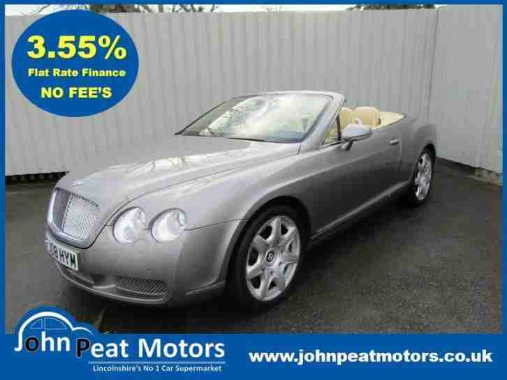 Bentley Continental GTC 6.0 W12 Convertible Auto FSH Silver