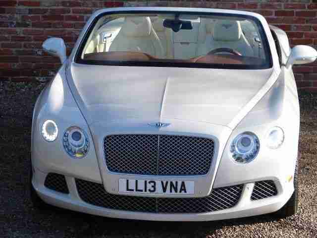 Bentley Continental GTC Mulliner 6.0 W12 Convertible WHITE PEARL EFFECT 2012/13