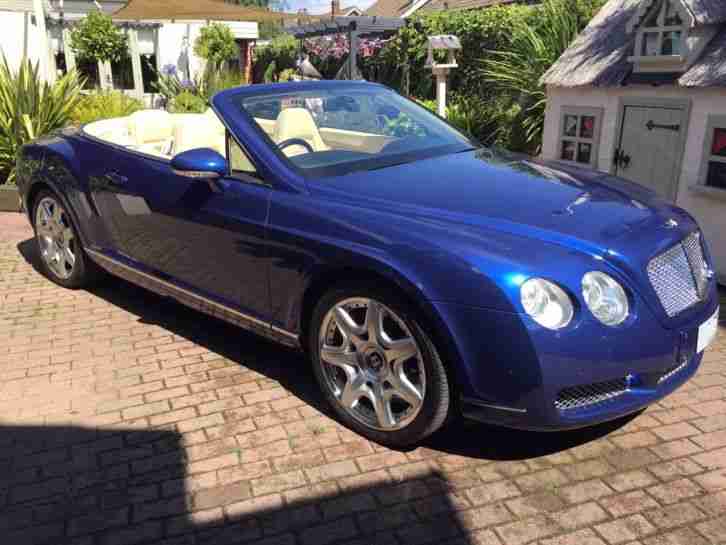 Bentley Continental GTC Mulliner driving spec Moroccan Blue 2008