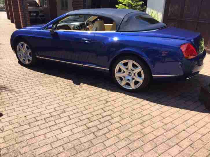 Bentley Continental GTC Mulliner driving spec Moroccan Blue 2008