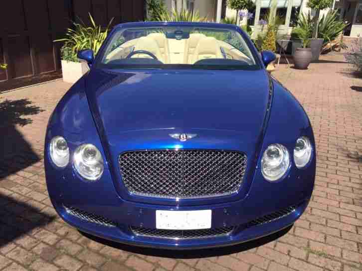 Bentley Continental GTC Mulliner driving spec Moroccan Blue 2008