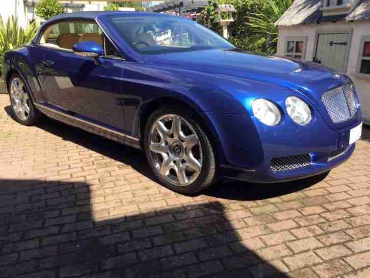 Bentley Continental GTC Mulliner driving spec Moroccan Blue 2008