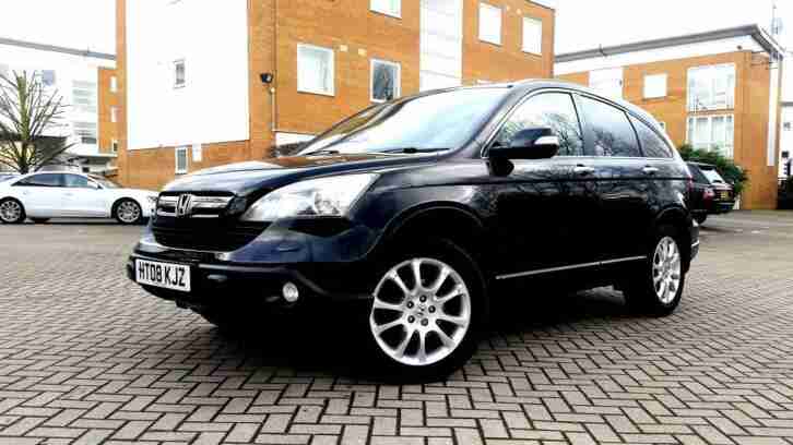 Black Honda CR-V 2.0 i-VTEC EX Panoramic roof Beige leather Alloys px