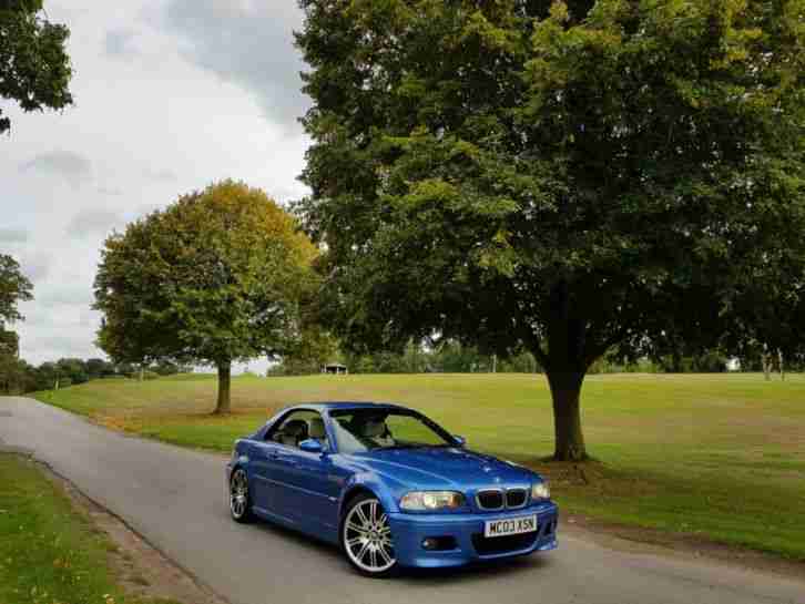 Bmw M3 E46 3.2 Smg/Paddle Estoril /Lotus White Leather £14995!! "Dry Stored" FSH
