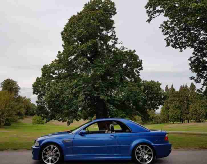 Bmw M3 E46 3.2 Smg/Paddle Estoril /Lotus White Leather &pound;14995!! "Dry Stored" FSH