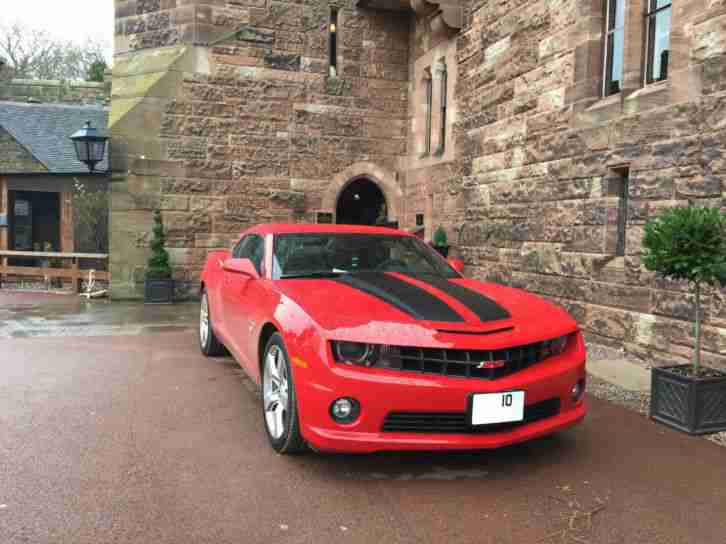 CHEVROLET CAMARO 6.2 V8 SS VICTORY RED BLACK LEATHER INTERIOR ONLY 9K MILES 2010