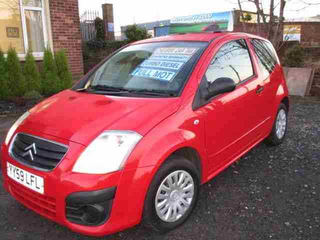 CITROEN C2 VTR1.4 HDI DIESEL 59 REG L@@K 12 MTHS TAX 6 MTHS WARRANTY