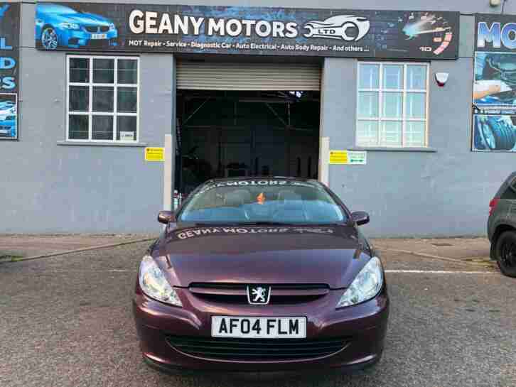 CONVERTIBLE PEUGEOT 307 CC WITH HARD TOP, MOT JUNE 2020, FULL LEATHER