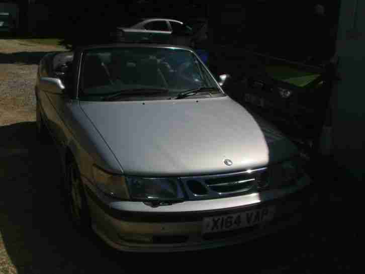 CONVERTIBLE SAAB 9-3 S ECO SILVER GENUINE 74000 MILES 1 PREVIOUS OWNER