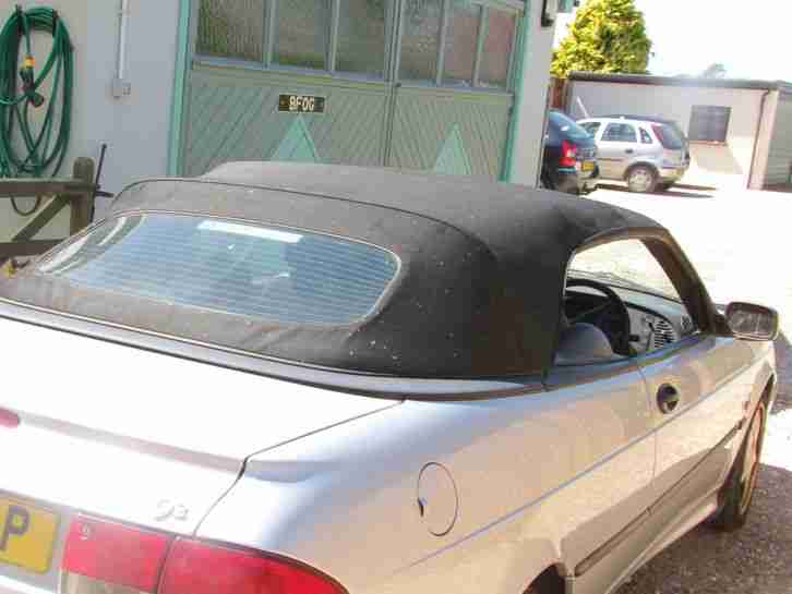 CONVERTIBLE SAAB 9-3 S ECO SILVER GENUINE 74000 MILES 1 PREVIOUS OWNER