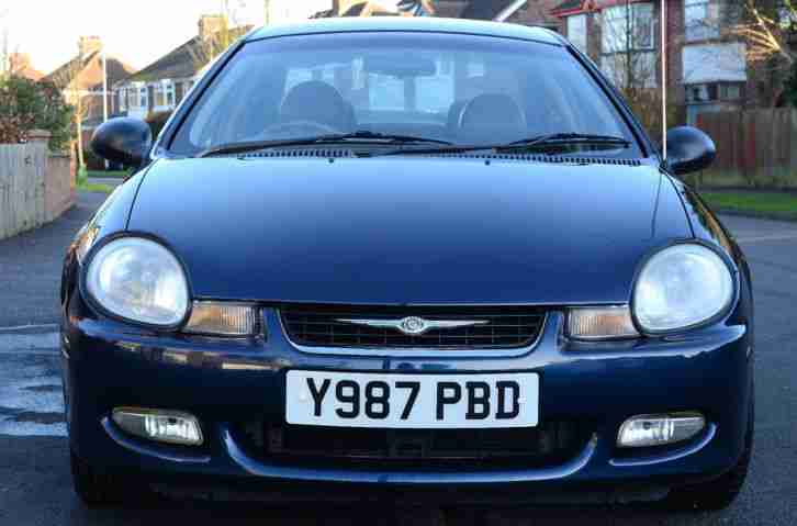 Chrysler Neon 2.0i LX, Low Mileage, Excellent Condition, 10 month MOT.