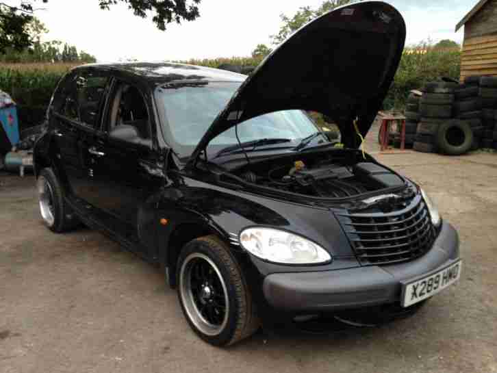 Chrysler PT Cruiser Black, Deep dish alloys, hot rod style, low mileage, MOT!