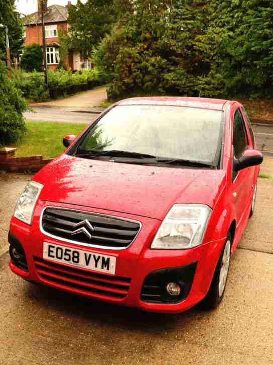 Citroen C2 VTR 2008 1400 petrol VCG, fsh, MOT Sept 2016, below average mileage