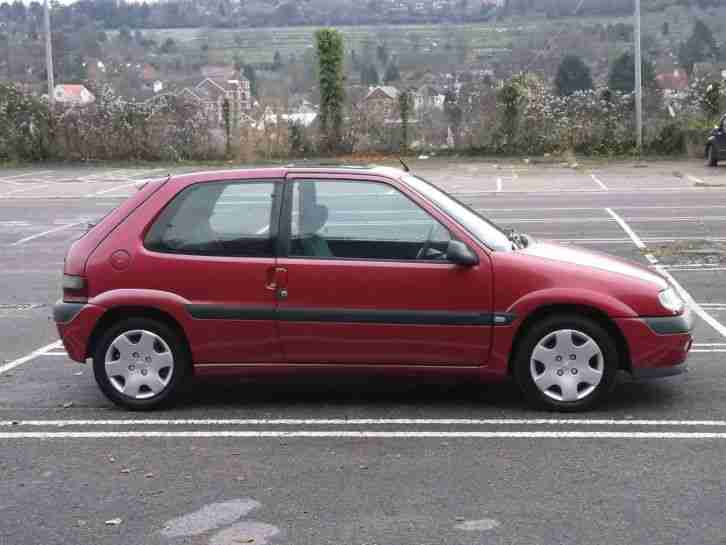 Citroen Saxo West Coast 3 door Hatchback red 1360 cc long MOT no Reserve Petrol