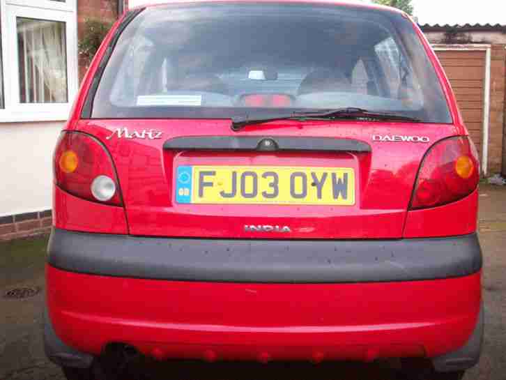 DAEWOO MATIZ, 03 REDG, MOT JULY 2015,,,,,BARGAIN,,,,,£450,,,,,,,,,,,