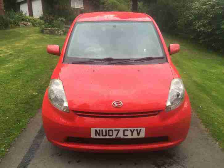 DAIHATSU SIRION SE 1.3 RED 2007,Lady Owner,Motd 03/16,1 Previous Owner,40K miles