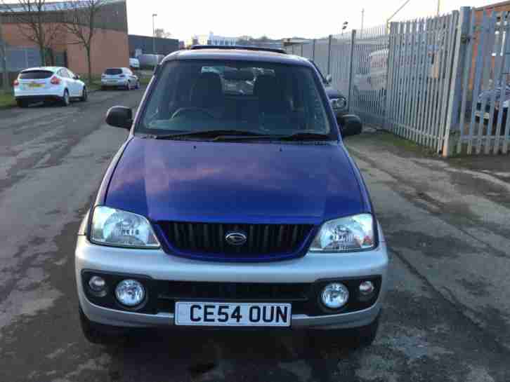 DAIHATSU TERIOS 1.3 SPORT 4x4 2004 66,000 MILES BLUE/ SILVER MOT 12/2017