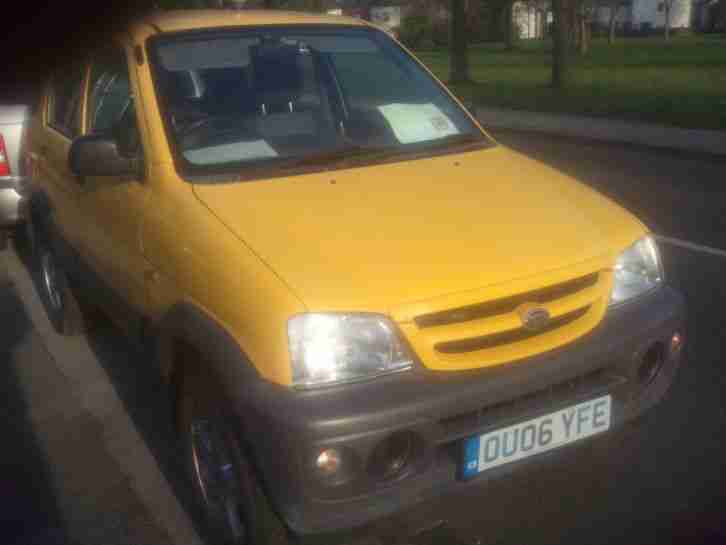 DAIHATSU TERIOS 2006 1.3 4X4 5dr YELLOW ALLOYS LONG MOT GOOD DRIVE NO RESERVE.