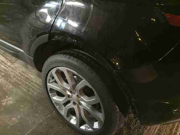 DAMAGED SALVAGE 2012 LAND ROVER RANGE ROVER EVOQUE D-LUX BLACK