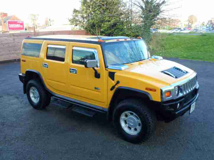 DEPOSIT RECEIVED HUMMER H2 FRESH IMPORT IN YELLOW IMMACULATE CONDITION