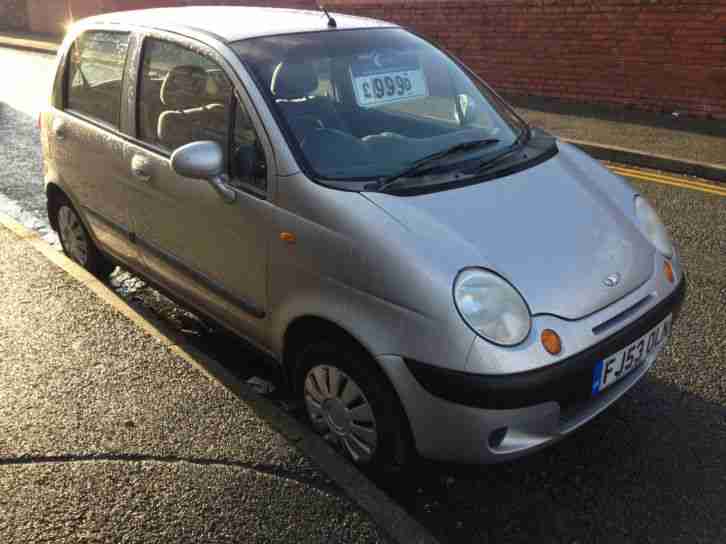 Daewoo Matiz 0.8 SE silver new mot on purchase cheap to run and insure