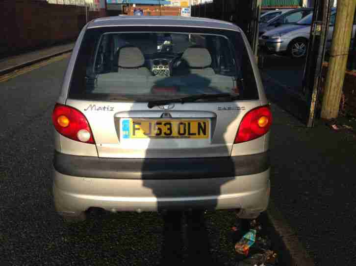 Daewoo Matiz 0.8 SE silver new mot on purchase cheap to run and insure