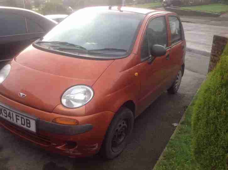 Daewoo Matiz 0.8 X941FDB (For Spares or Repair)