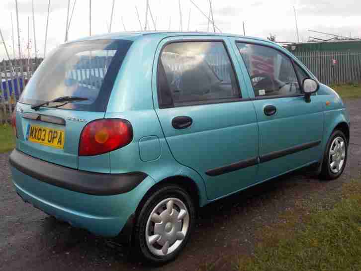 Daewoo Matiz 1.0 SE,BLUE,49000 MILES,5 DOOR,PETROL,MANUAL