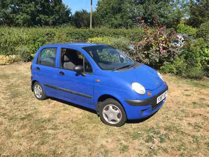 Daewoo Matiz Blue 2001 51,000 FSH No MOT so Spare or Repair