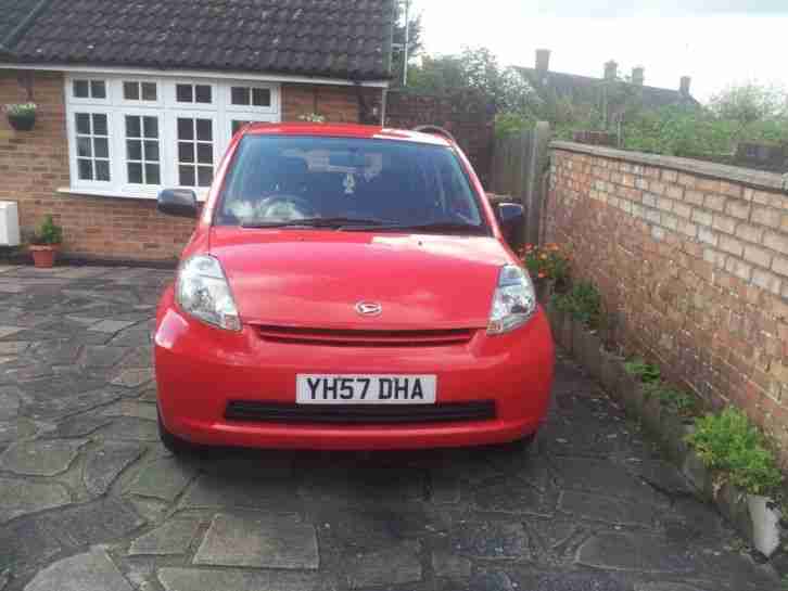 Daihatsu Sirion 1 0 Se 5dr Red 2008 57 Only 68k Miles Car For Sale