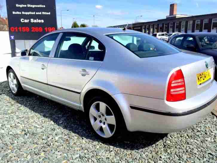 **EQUIPPED** 2004 SKODA SUPERB ELEGANCE TDI SILVER 1.9 DIESEL LEATHER