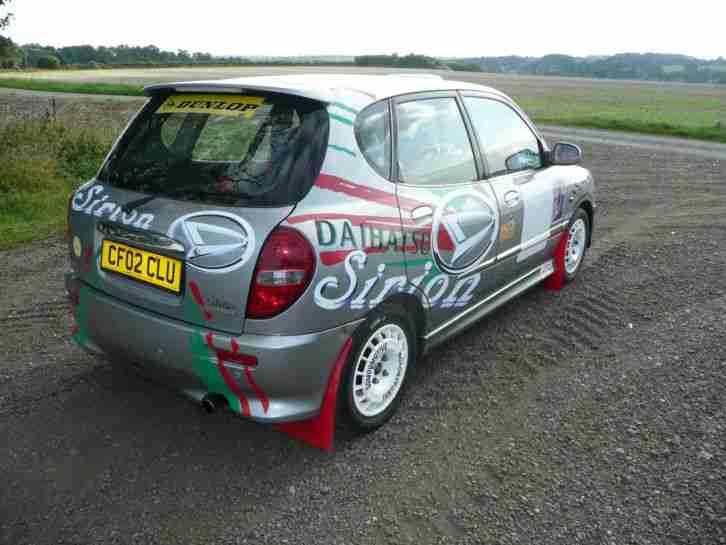 EX-WORKS DAIHATSU SIRION RALLY CAR RF1.4 STAGE 2 TARMAC ENDURANCE RACE ROAD