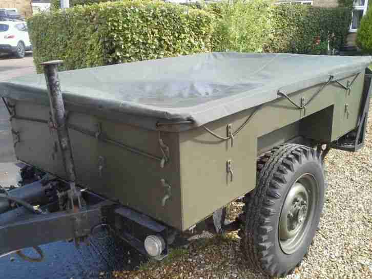 Ex military Land Rover and Sankey trailer