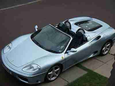 FERRARI 360 SPIDER TO HIRE FOR WEDDING OR PROM IN RED OR BLUE (NOT SELF DRIVE)