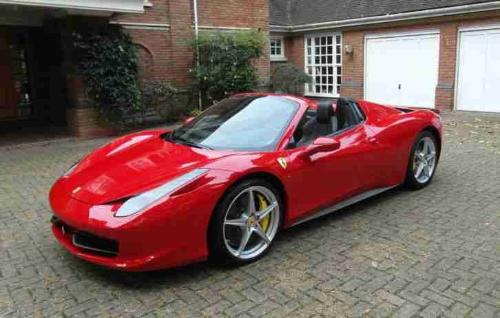 FERRARI 458 SPIDER DCT - 3000 MILES - MASSIVE SPECIFICATION - LHD - UK SUPPLIED
